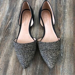 Madewell | The d'Orsay Flat in Dotted Calf Hair